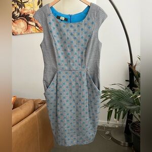 Anthropologie Eva Franco Wool Polka Dot Dress